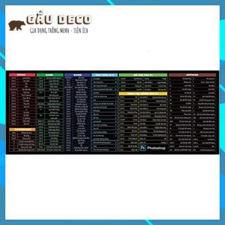 Tấm lót Chuột, bàn di chuột, đế da, kích thước 30x80cm [FREESHIP] - Phím tắt văn phòng tiện lợi