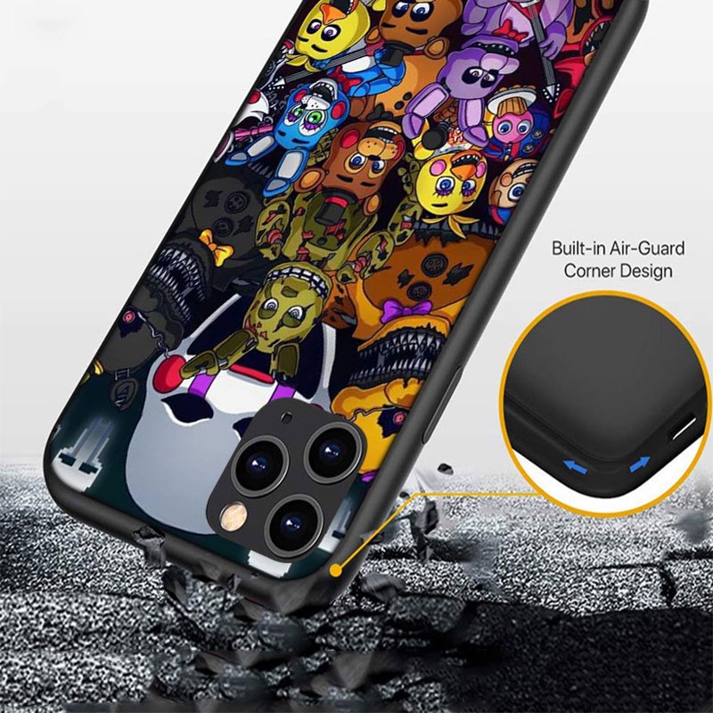 Ốp Điện Thoại Silicon Mềm Họa Tiết Game FNAF Cho iPhone 5 5S 6 6S 7 8 11 Pro Max Plus SE XR OI40