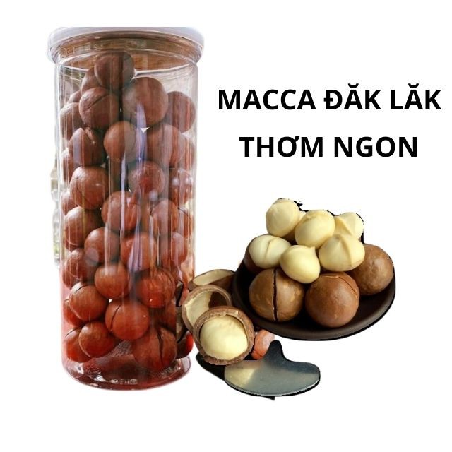 500Gram Hạt Macca Đaklak Sấy Chín Nứt Vỏ, Size chợ (19-22)