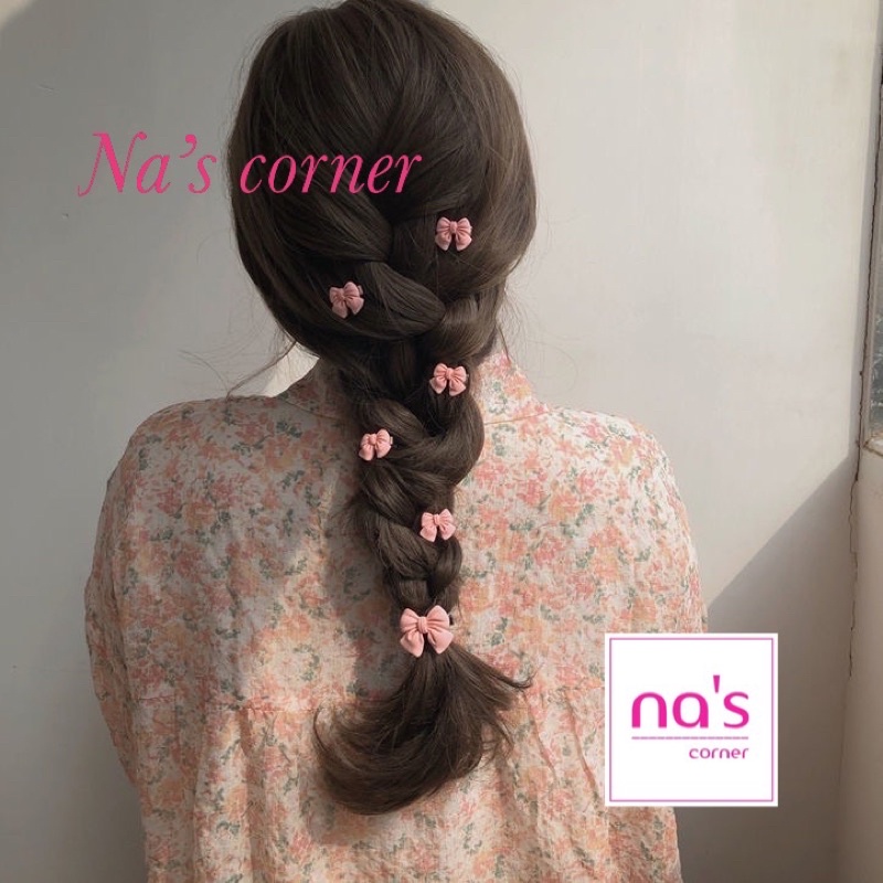 Kẹp tóc mái họa tiết nơ hoa nhỏ xinh xắn dễ thương