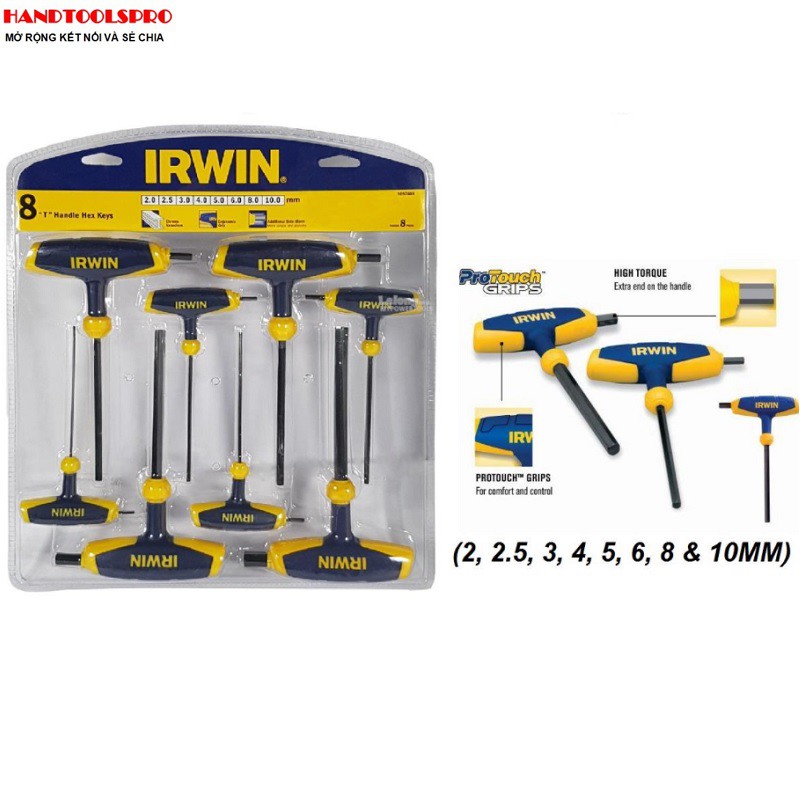 Bộ lục giác chữ T 8 chi tiết IRWIN t9097009