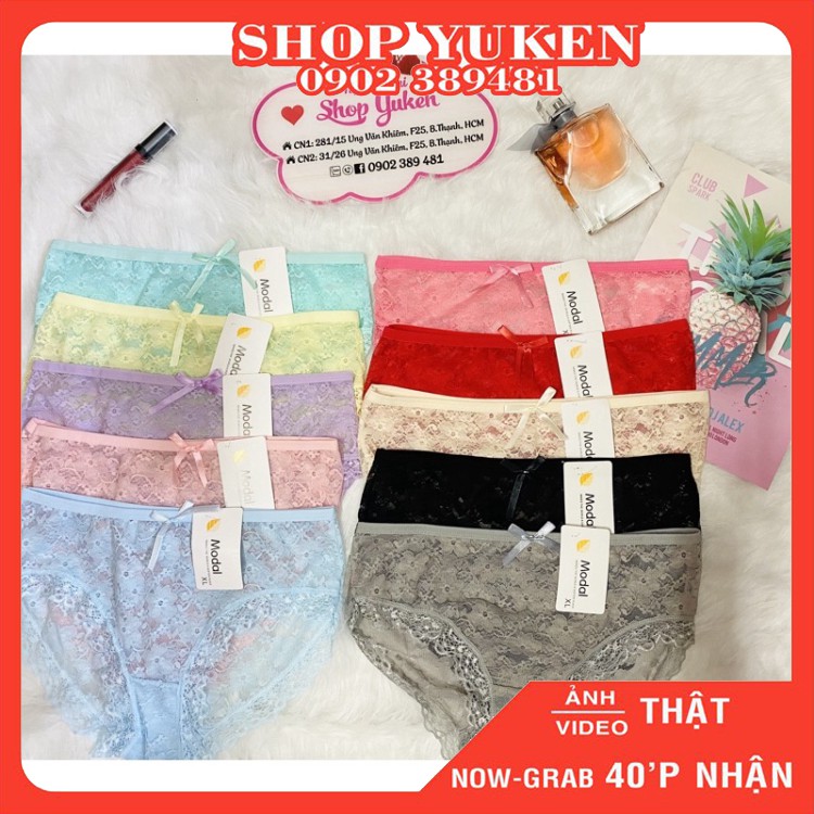 ♥️Quần Lót Nữ ❤ Combo 5 Quần Lót Ren Nữ Mỏng Mát Ren Thái Mềm Q3808