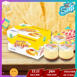 [Giá Tốt] Bánh Flan SG Milk 12 hủ 100g/thùng