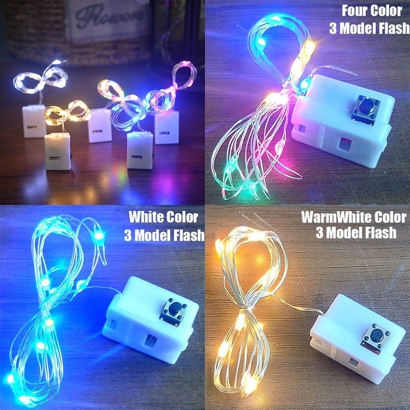 Dây Đèn Led 0.5M / 1M / 2M / 3M Chống Thấm Nước Trang Trí Phòng Ngủ / Tiệc Cưới / Giáng Sinh