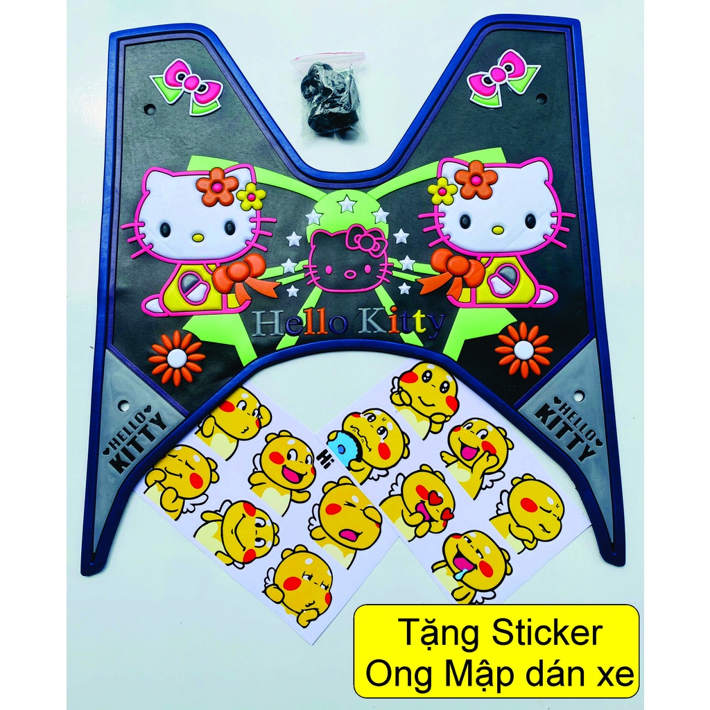 Thảm lót chân Vario(Click) + tặng 1 tờ Sticker dán xe - dán nón - dán đt