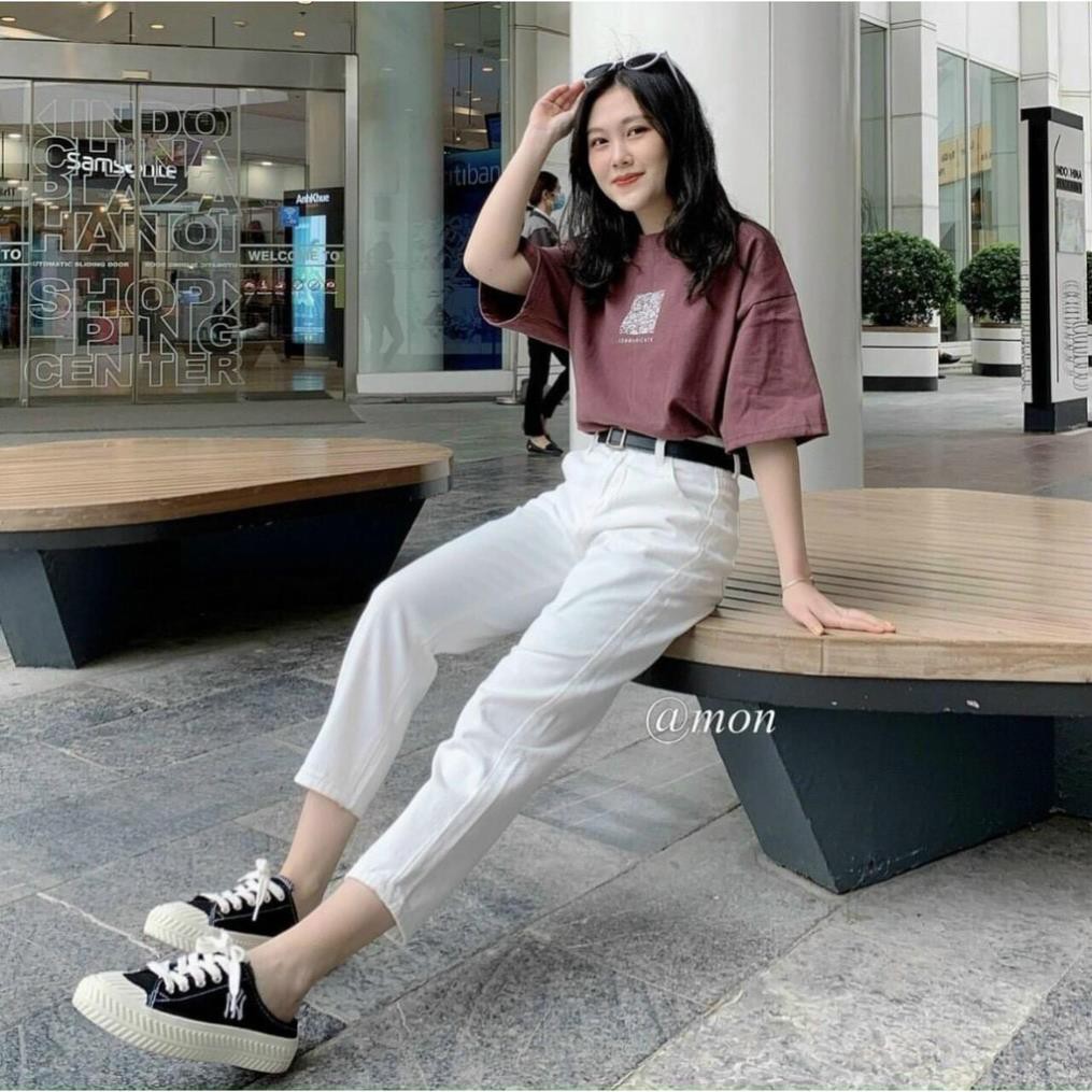 🍁 Bộ quần suông ống rộng kèm áo phông tay lỡ form rộng cá tính🍁