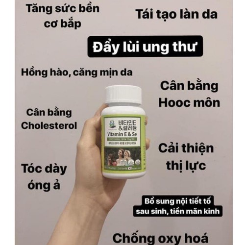 Viên Uống HJ Care Solution Vitamin E & Selenium 700mg