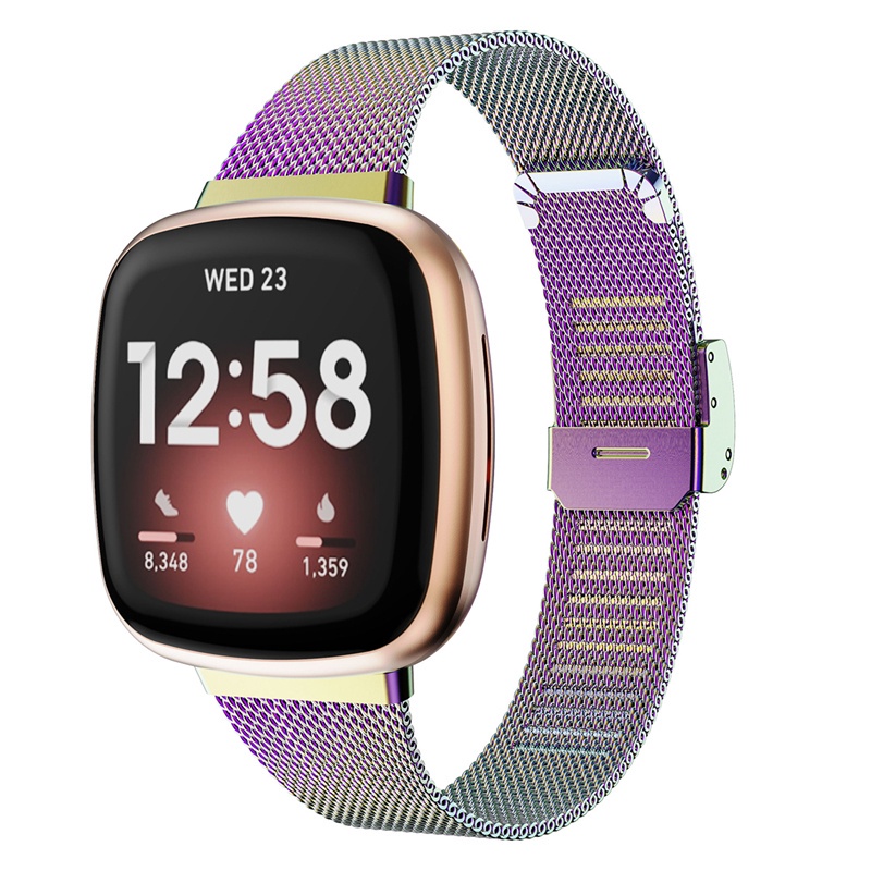 Dây Đeo Inox Milanese Cho Đồng Hồ Thông Minh Fitbit Versa 3