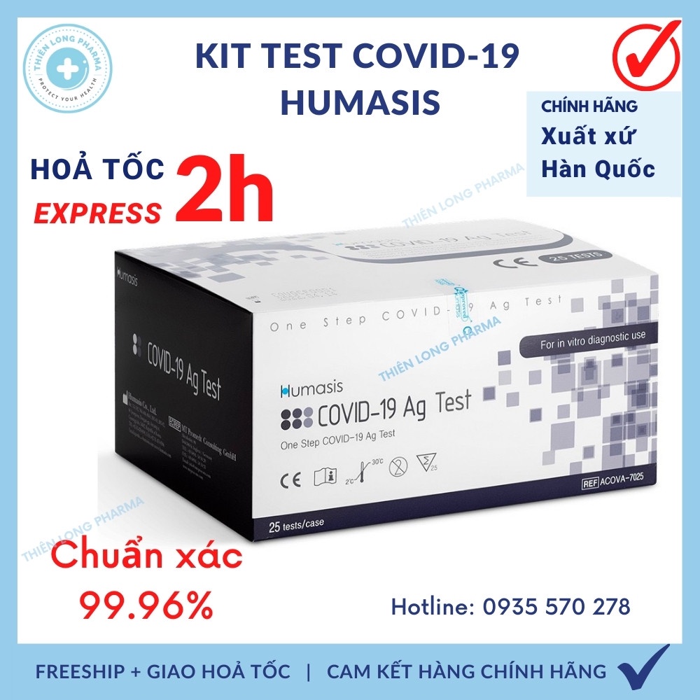 Kit test nhanh Covid-19 Humasis, que test nhanh kháng nguyên chính hãng Hàn Quốc được BỘ Y TẾ cấp phép