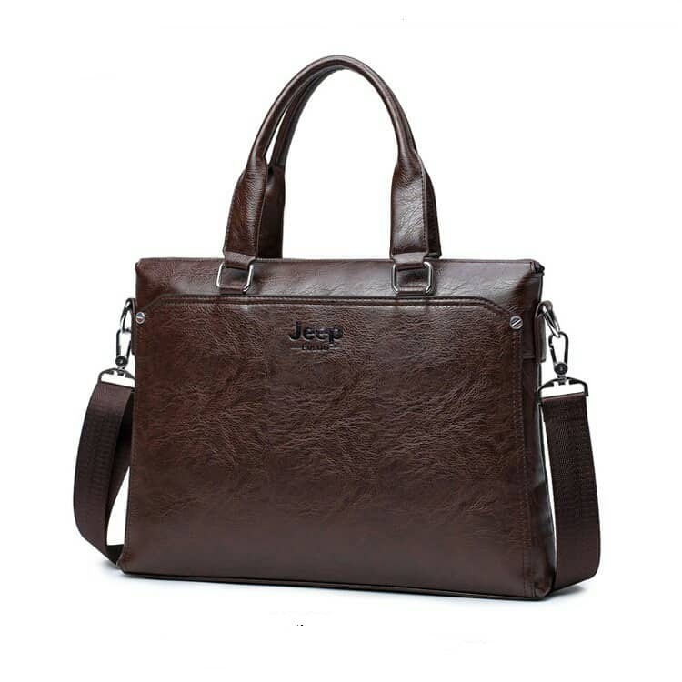 Túi xách công sở/Giỏ xách công sở Jeep Buluo cao cấp (size: 38x28x10 cm. Nâu sáng/ Nâu đậm/ Đen) | BigBuy360 - bigbuy360.vn