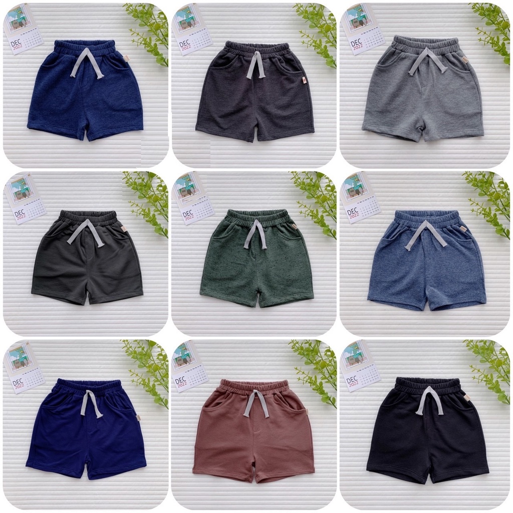 Quần sooc chất liệu cotton cao cấp hàng xuất dư xịn cho bé từ 8-22kg