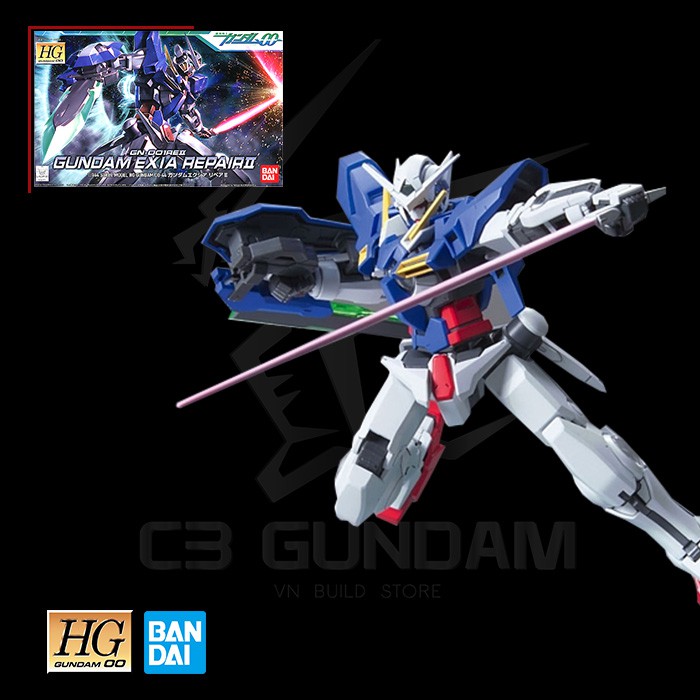 MÔ HÌNH LẮP RÁP HG 1/144 GUNDAM EXIA REPAIR II BANDAI GUNDAM 00 HG00