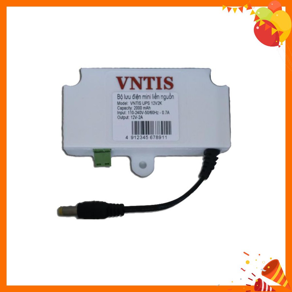 Bộ lưu điện mini kèm nguồn 12v ( UPS 12v cho camera, bộ phát wifi , bảo hành 12 tháng)