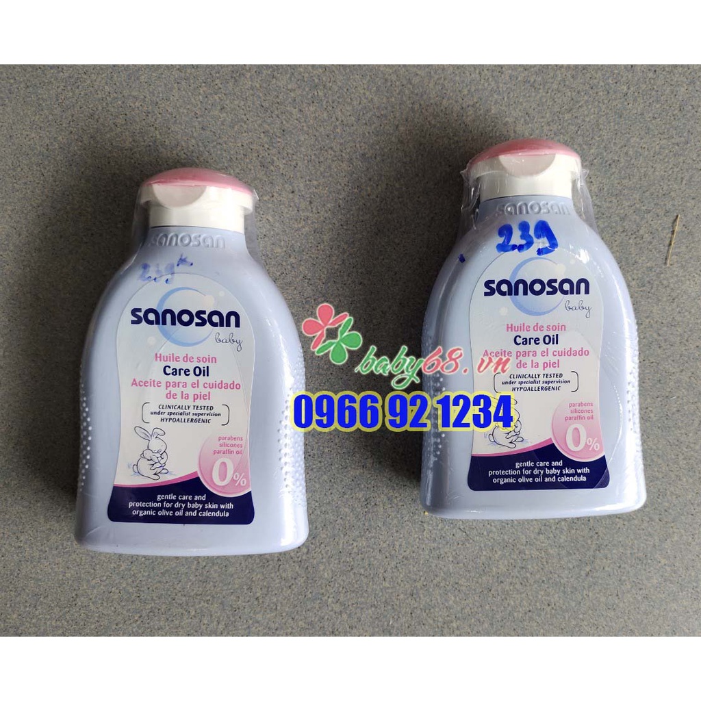 Dầu mát-xa Sanosan chiết xuất olive hữu cơ 200ml