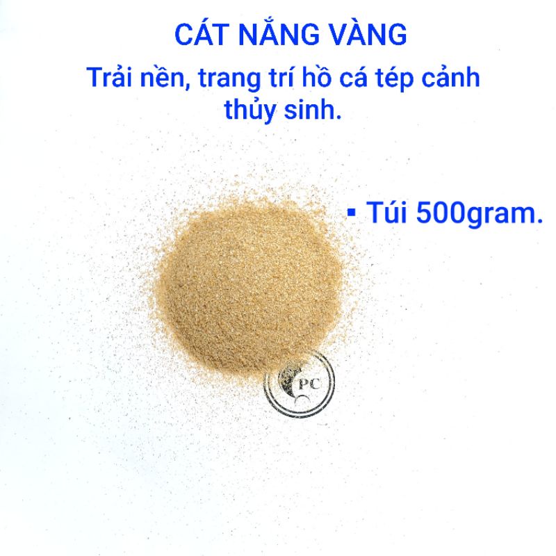 500g cát nắng vàng trải nền và trang trí bể thủy sinh cá cảnh