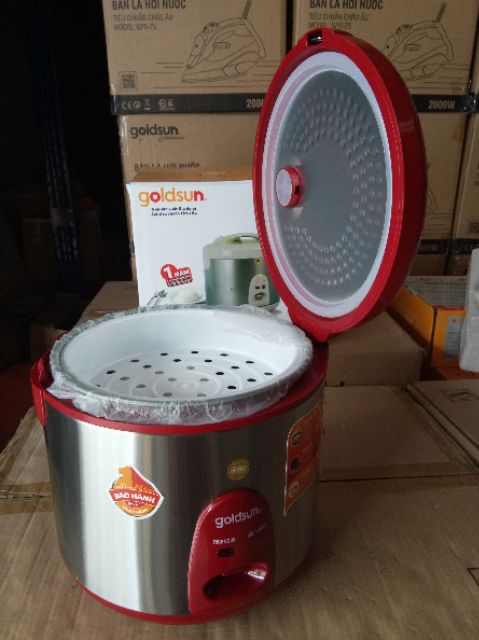 Nồi cơm điện Goldsun 1,8 lít ARC-G18TY (còn màu đỏ) | BigBuy360 - bigbuy360.vn