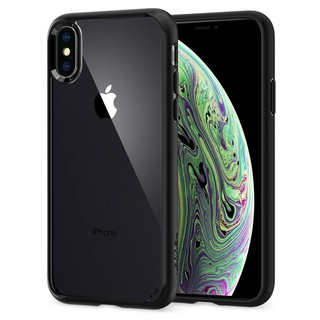Ốp lưng iphone xs / iphone x spigen ultra hybrid - viền đen