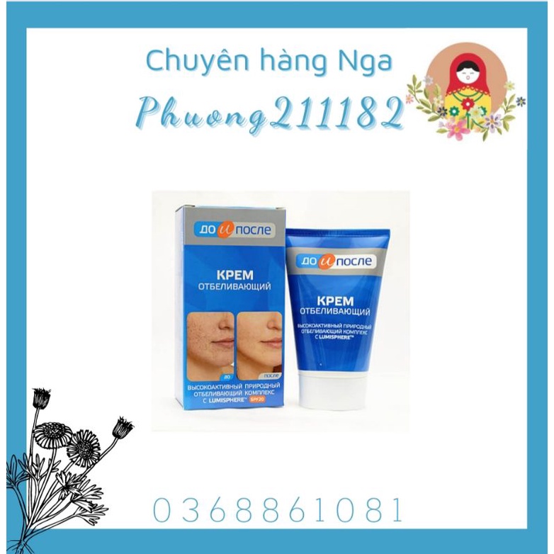 Kem giảm nám , tàn nhang của Nga 100ml