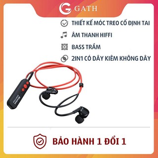 Tai nghe nhét tai không day có kèm thiết bị chuyển đổi bluetooth am thanh cực hay bass sau, am thanh hifi BG20
