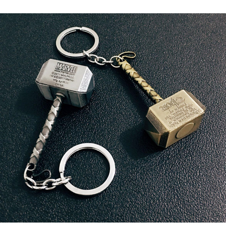 Móc chìa khóa xe hơi The Avengers Thor's Hammer Keychain