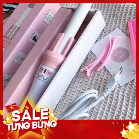 [FREE SHIP] [ BẢO HÀNH 12 THÁNG ] MÁY LÀM TÓC UỐN XOĂN XOAY TỰ ĐỘNG 360 VIVID & VOGUE HÀN QUỐC, TẶNG KÈM PHỤ KIỆN TẠO KI