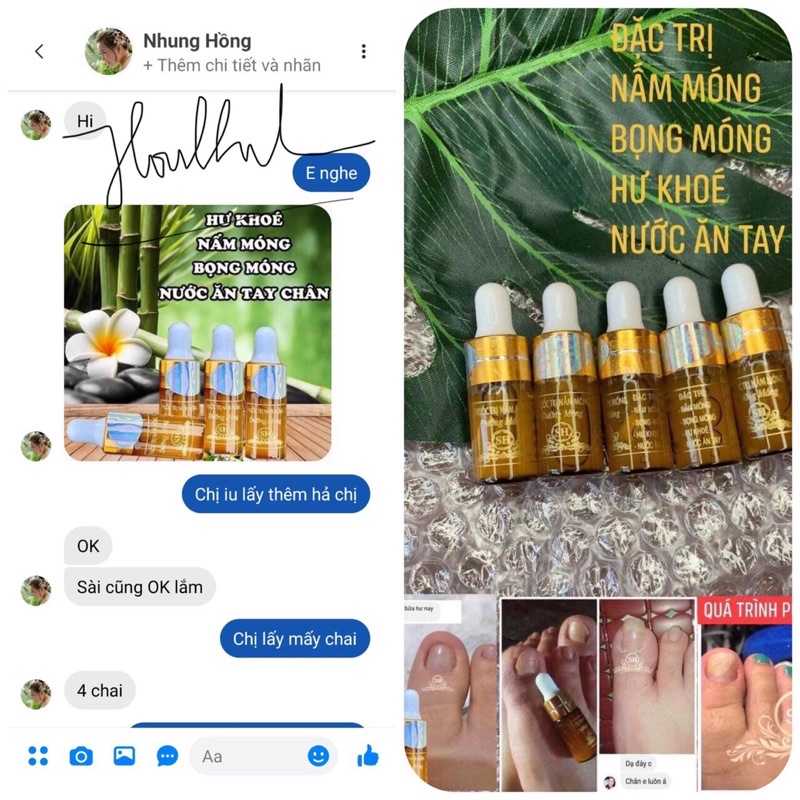 (Chính Hãng) Nấm móng, hư khoé, bọng móng sau 4 tuần.