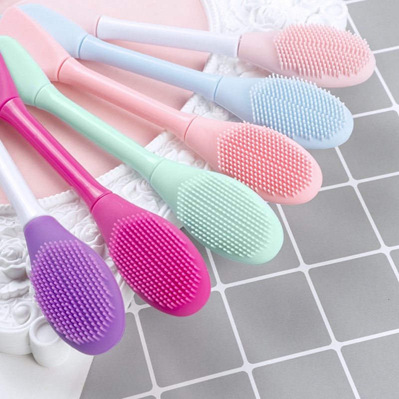 Cọ silicon hai đầu mềm dùng để tán mặt nạ chăm sóc da | BigBuy360 - bigbuy360.vn