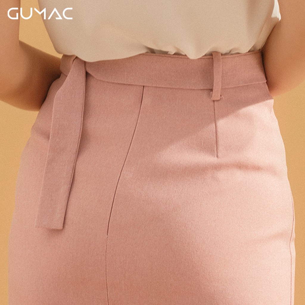 [Mã WABRGUSBD2 giảm 10% tối đa 50k đơn từ 250k] Chân váy phối phụ kiện VA729 GUMAC | BigBuy360 - bigbuy360.vn