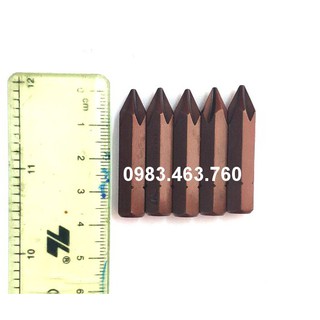 Bộ 5 đầu bắt vít s2 đuôi lục giác ngắn -k7183