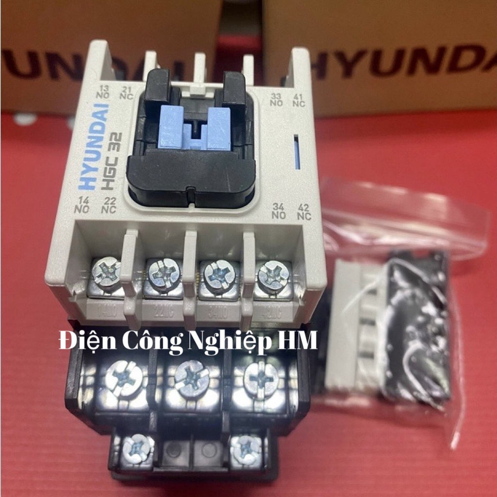 Contactor Khởi động từ 3 Pha Hyundai 32A, 40A - Hàng Chính Hãng, Hyundai 3P HGC-32/HGC-40