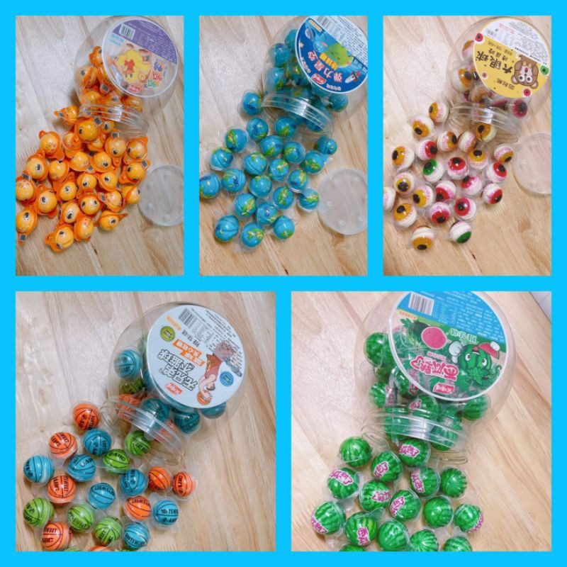 [Mã 267FMCGSALE giảm 8% đơn 500K] 1 Viên Kẹo Dẻo Jelly Hình Quả Cầu/Quả Banh/ Con Mắt/ Vịt Vàng/ Dưa Hấu/ Bóng Rổ 15g | BigBuy360 - bigbuy360.vn