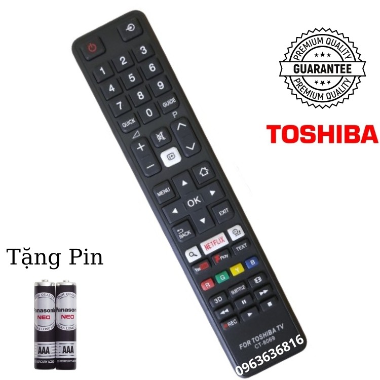 [FREESHIP 50K] REMOTE TIVI TOSHIBA SMART 8069 ✔ ĐIỀU KHIỂN TIVI TOSHIBA SMART CT 8069
