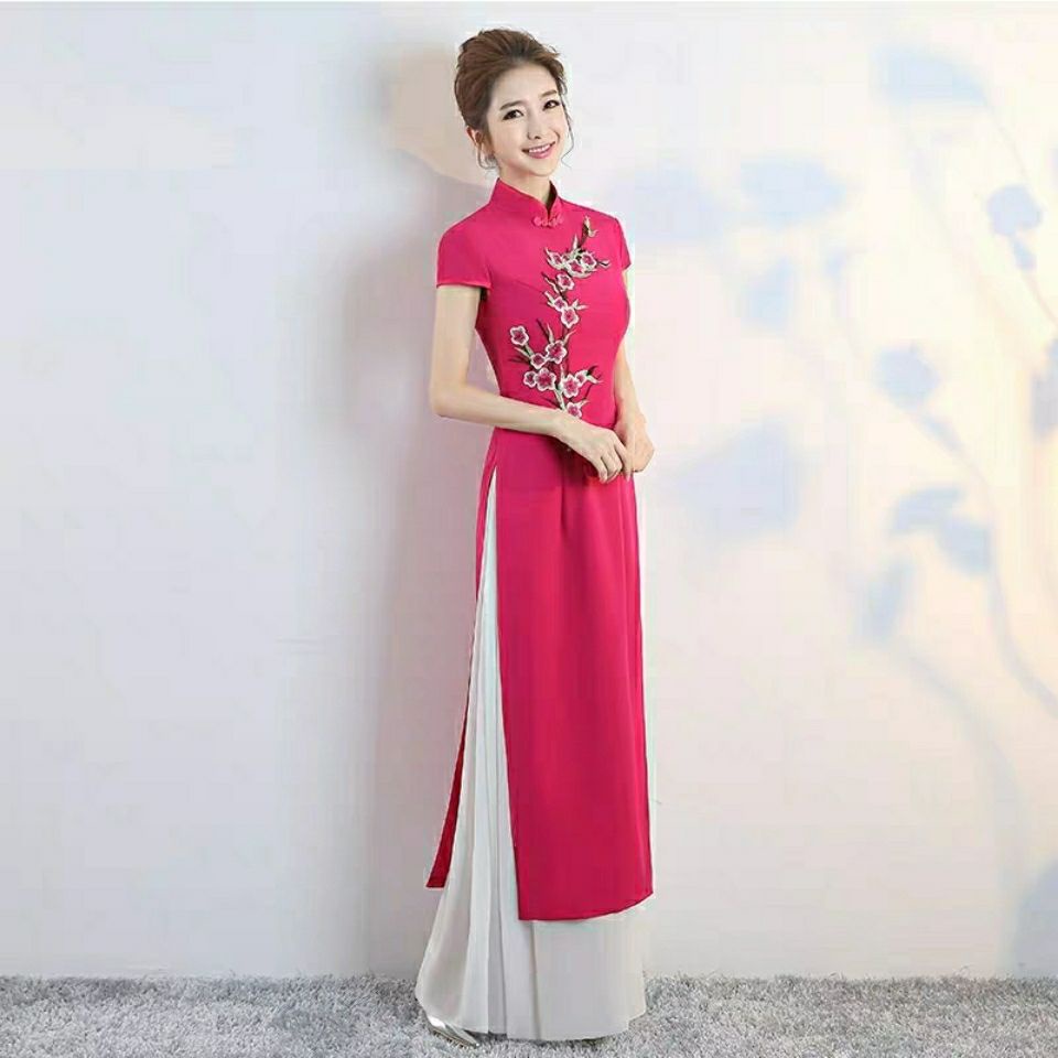 Mùa hè Việt Nam áo dài sườn xám váy 2020 mới cải tiến quần nữ catwalk đích thực trang phục phong cách Trung Quốc