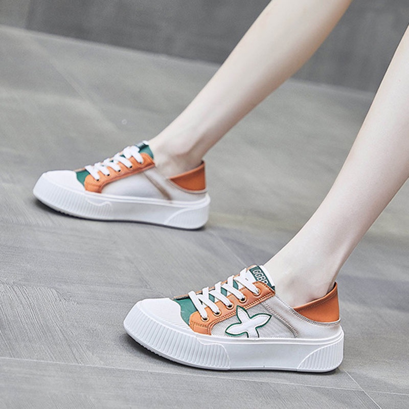 Giày thể thao IELGY phối lưới thoáng khí thời trang cho nữ