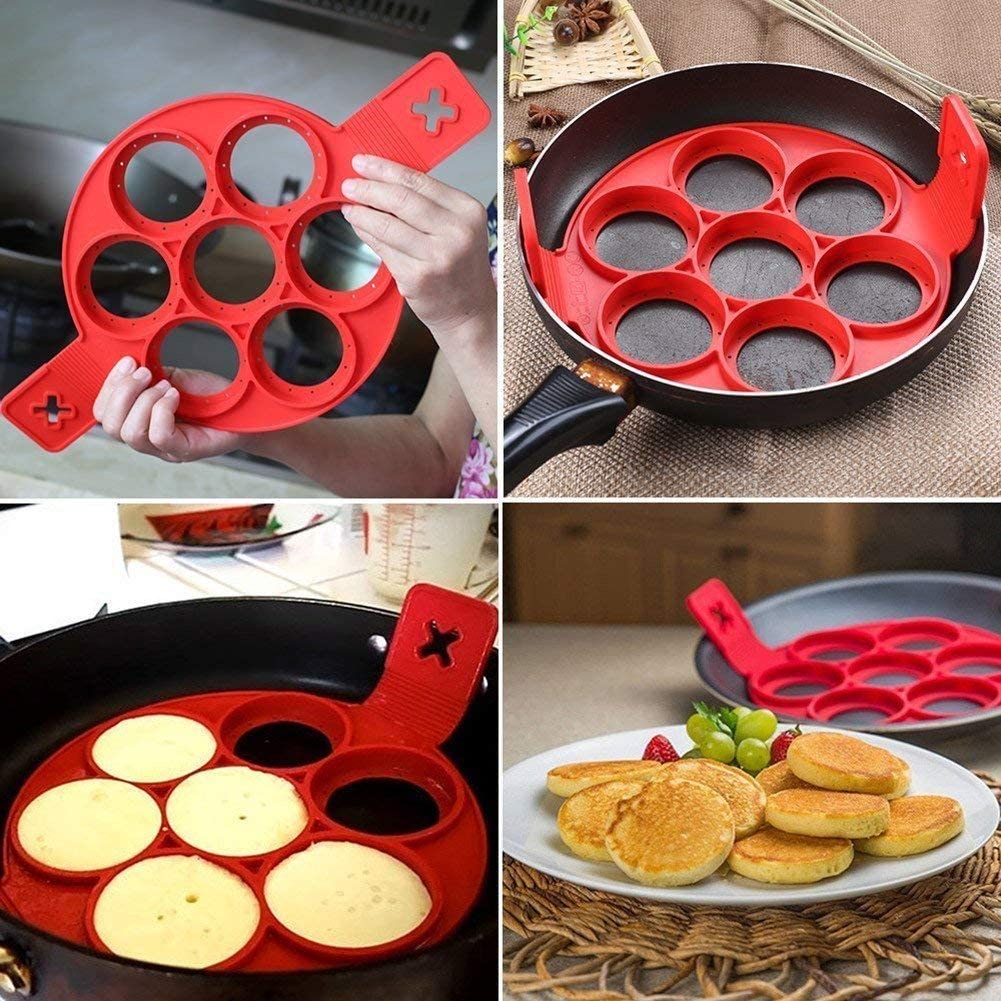 Khuôn Làm Bánh Kếp ANAEAT Bằng Silicon Chống Dính Đa Năng Tiện Dụng