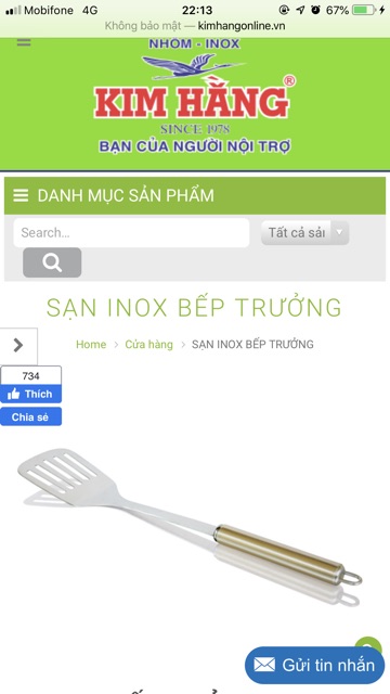 Vá sạn inox cao cấp KIM HẰNG chính hãng