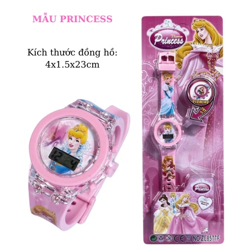 Đồng hồ trẻ em, đồng hồ elsa, ngựa pony, công chúa, búp bê cho bé gái từ 1 đến 10 tuổi