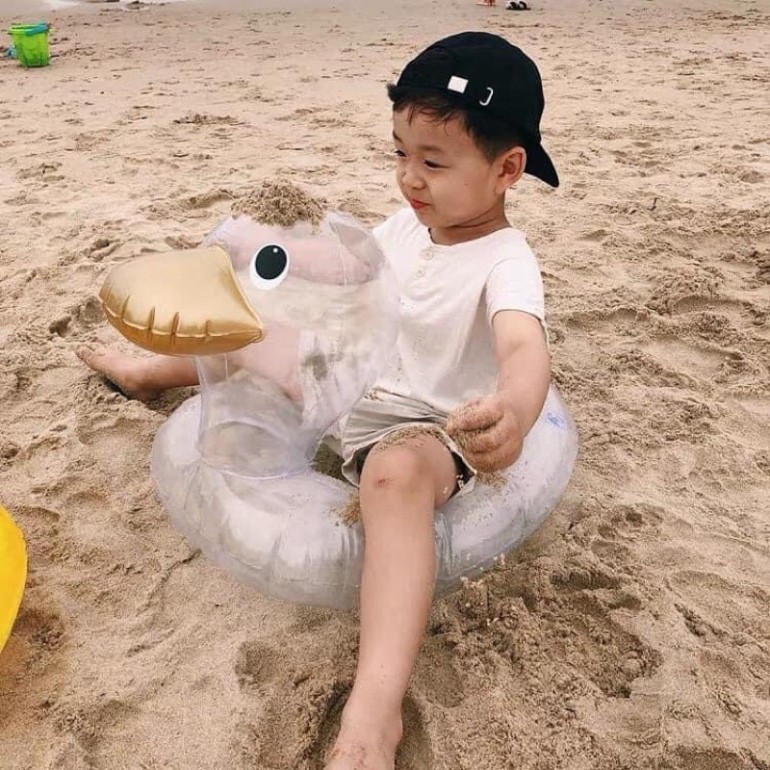 Phao bơi vịt trong suốt ( siêu đáng yêu- siêu cute)
