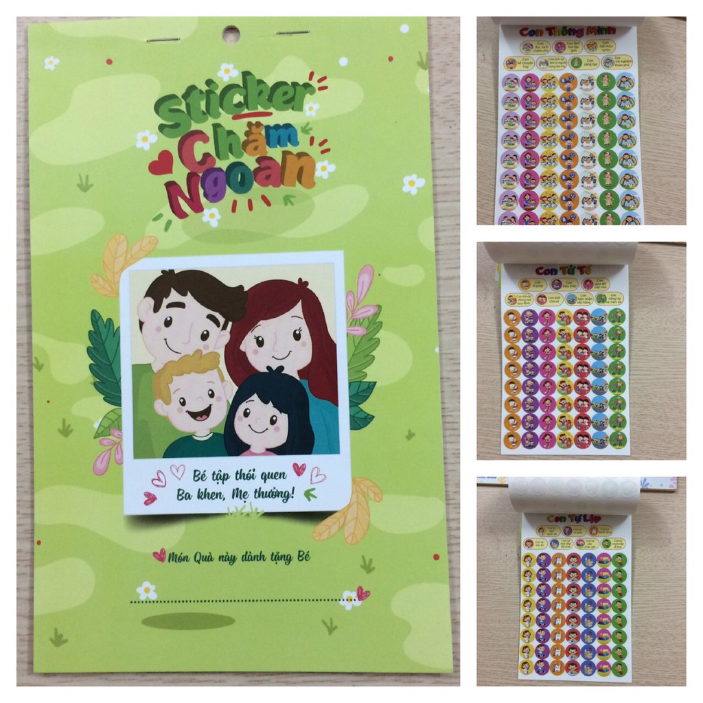 Sổ Sticker Khen Thưởng Bé Chăm Ngoan