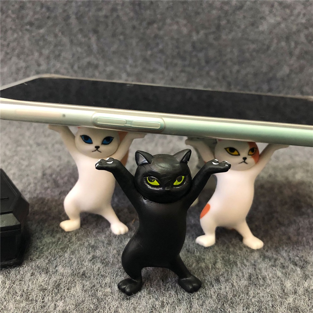 Giá đỡ điện thoại hình chú mèo nhảy múa hoạt hình ngộ nghĩnh