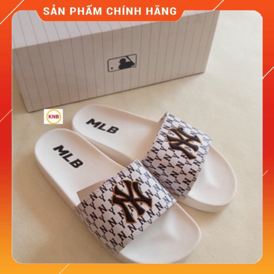 ...Dép N.Y phong cách thể thao thời trang unisex nam nữ bản quai da cao cấp Luxy_Giày Hiệu Cao Cấp