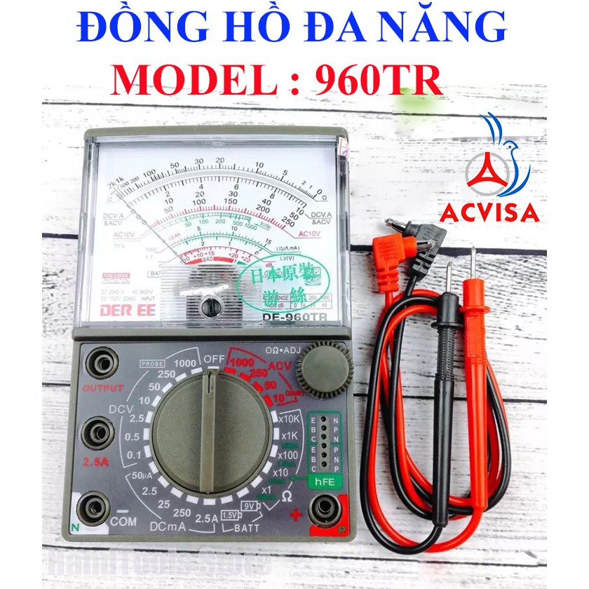 Đồng Hồ Vạn Năng Moldel: DE - 960TR