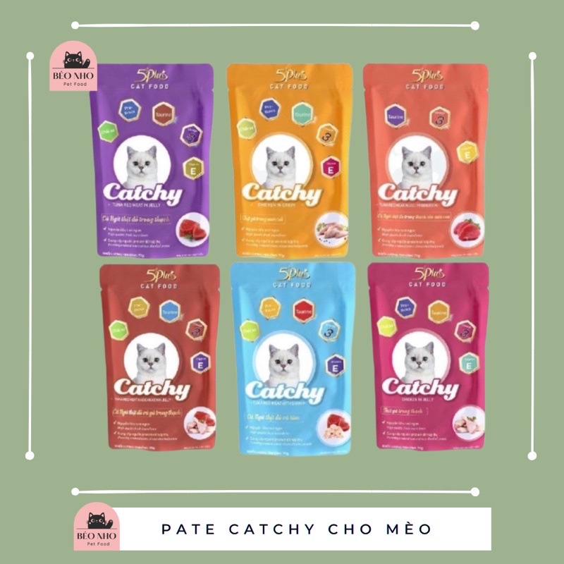 (MỚI) Pate CATCHY 70g cho mèo mọi lứa tuổi 7 vị thơm ngon