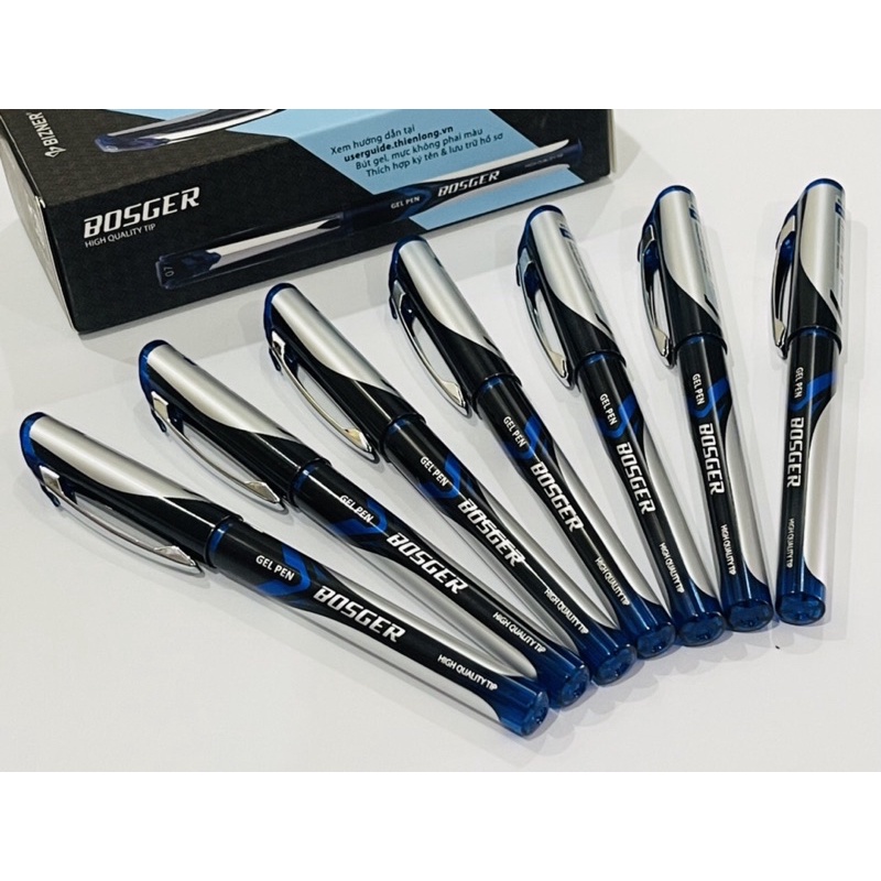 Bút gel Biz-Gel23  mực xanh vĩ 2 cây