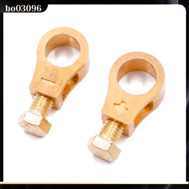 1 Cặp Đầu Nối Dây Điện Bằng Đồng Dày Dặn Cho Bình Ắc Quy Xe Hơi