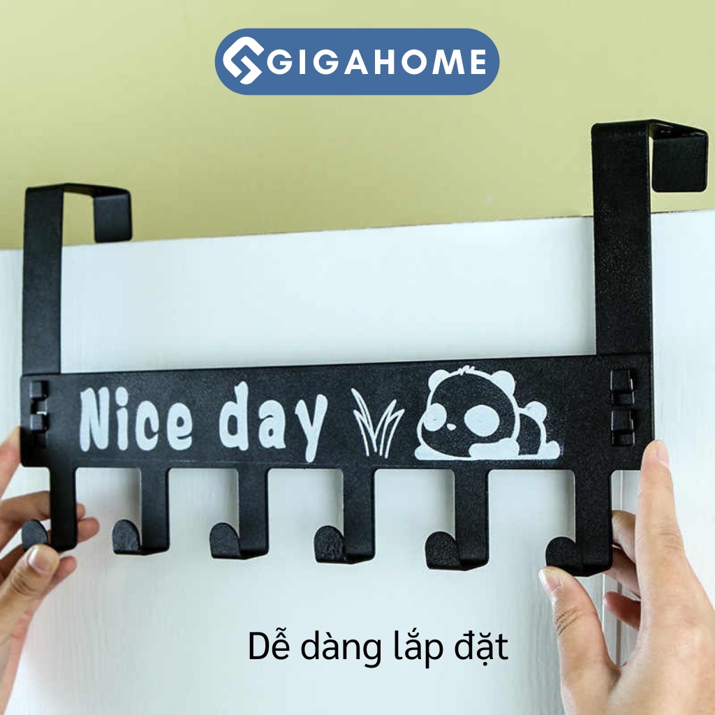 Móc Treo Quần Áo Sau Cửa 6 Chấu GIGAHOME Bằng Hợp Kim Không Gỉ 9072