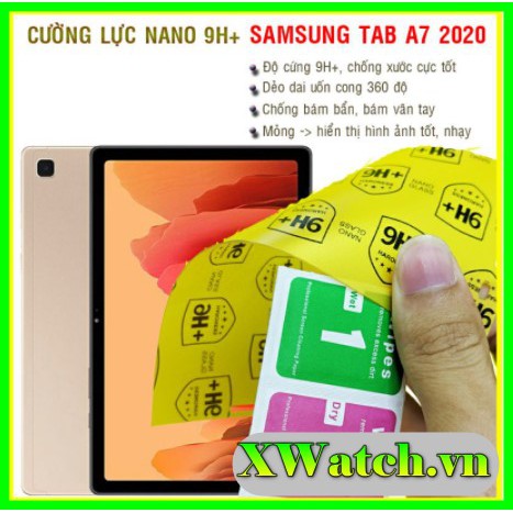 Cường lực dẻo Nano cho Samsung Galaxy Tab A7 2020 / T295 T290 / T515 / T385