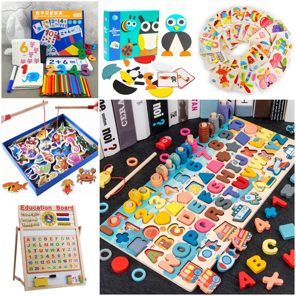 Đồ chơi thông minh cho bé lego, câu cá, bảng vẽ , xếp hình, học toán phát triên tư duy sáng tạo 20 sản phẩm khác nhau