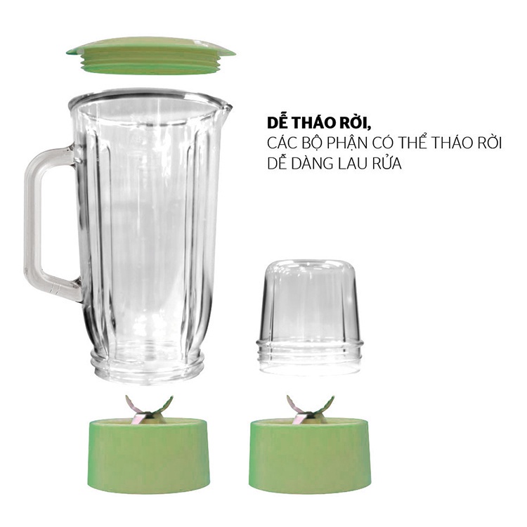 Máy xay sinh tố Sunhouse SHD5112 - Máy xay sinh tố công suất lớn xay thịt, xay đá, xay hạt, xay thực phẩm - BH 12 tháng