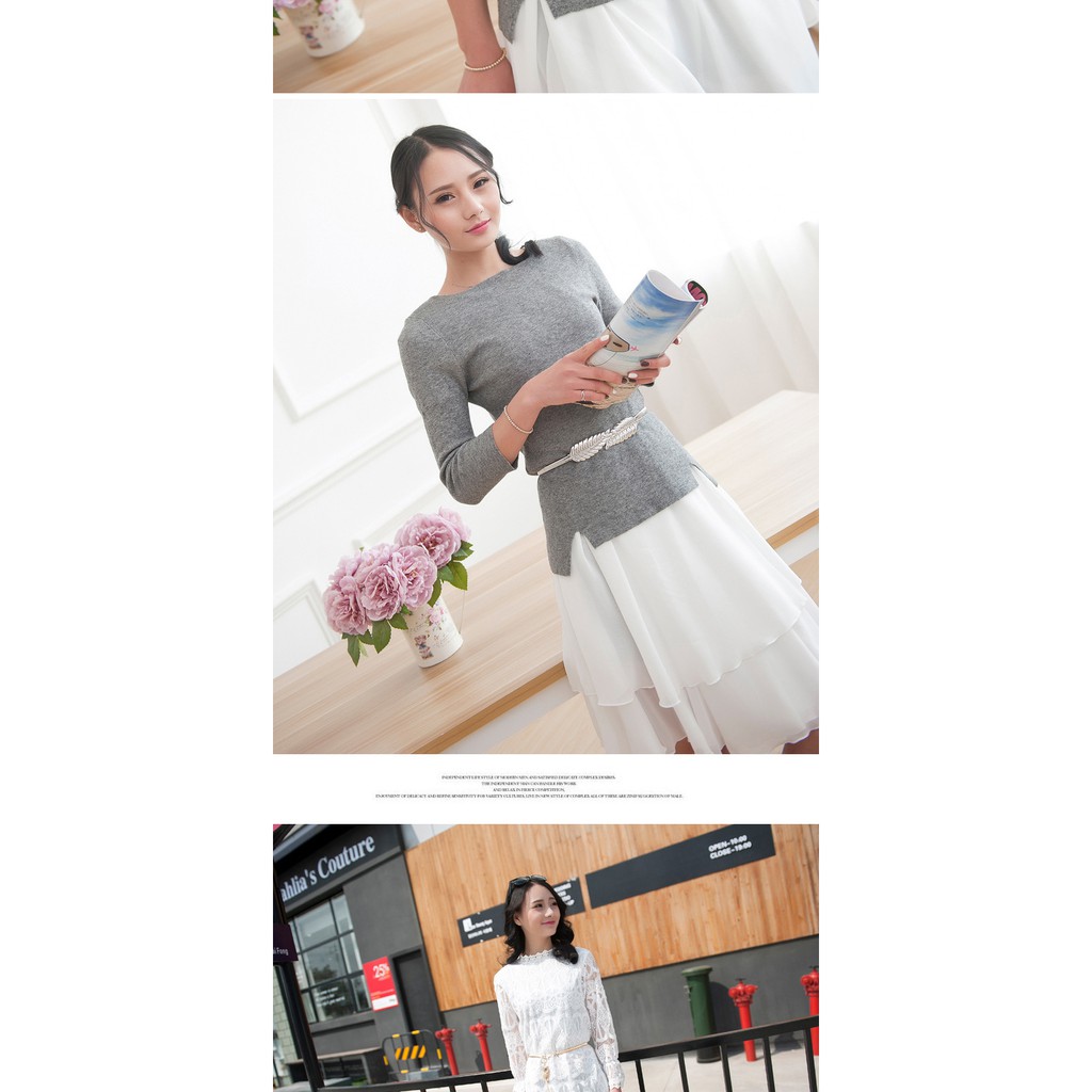 Thắt lưng nữ hình lá dễ thương thời trang Hàn Quốc TTL02